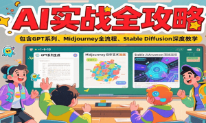AIʵսȫԣGPTϵСMidjourneyȫ̡Stable DiffusionȽѧ